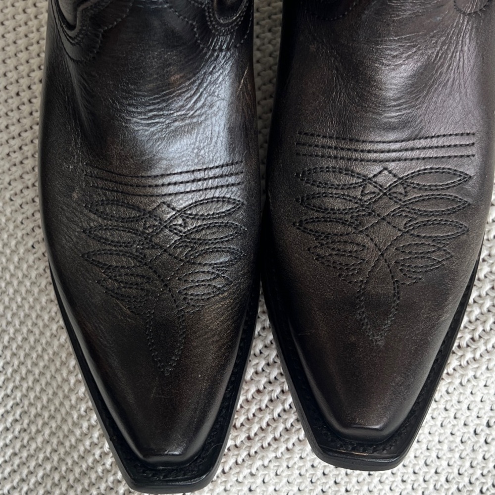 Corral Dark Brown Heeled Boots with Embroidered Design - Picture 12 of 12